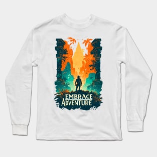 Embrace Adventure - Jungle Ruins - Indy Long Sleeve T-Shirt